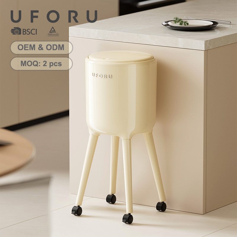 Commercial Kitchen Bin - Cubo de Basura Alto con Ruedas